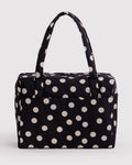 Cloud Carry-on - Black and Cream Polka Dot