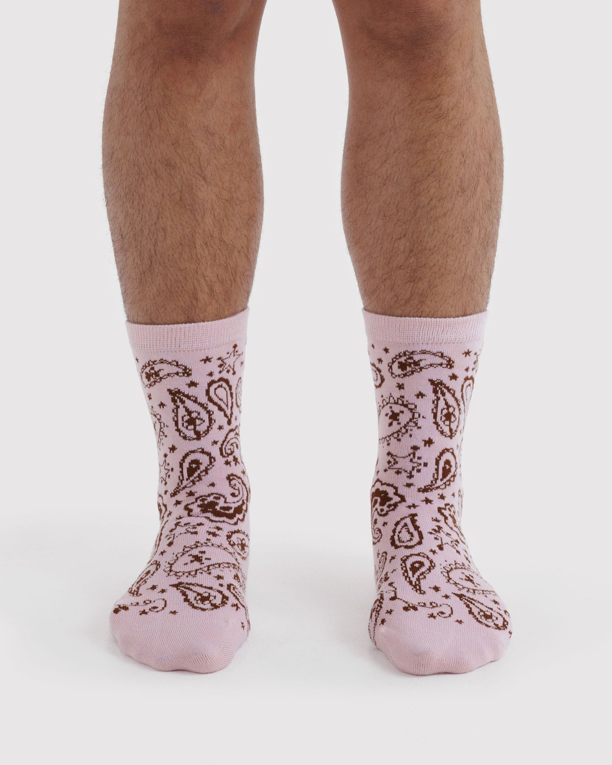 Crew Sock - Paisley Pink