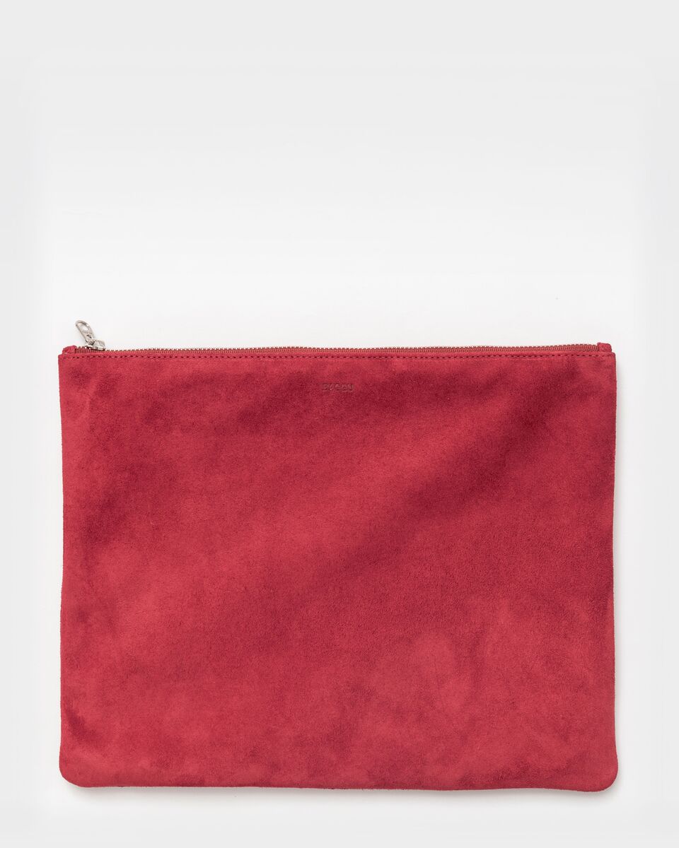 Flat Pouch Large - Ruby
