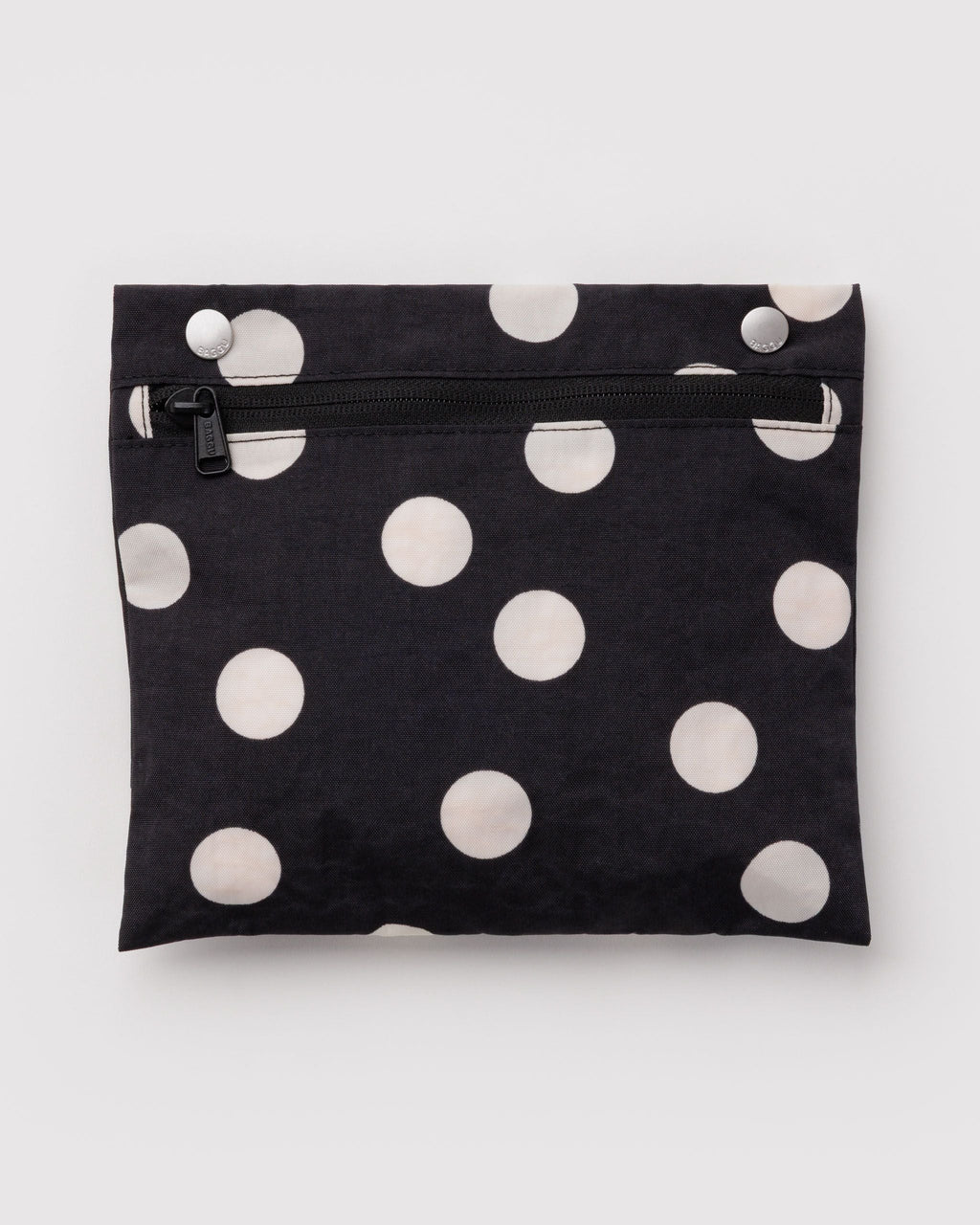 Everyday Cloud Bag - Black and Cream Polka Dot