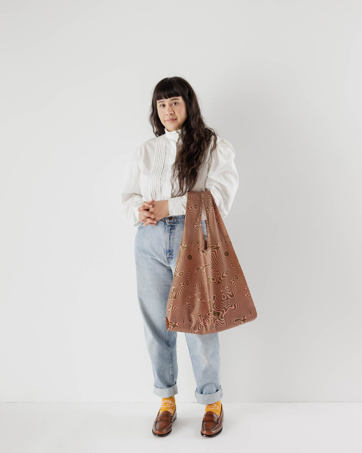 Standard Baggu - Trippy Swirl Salmon