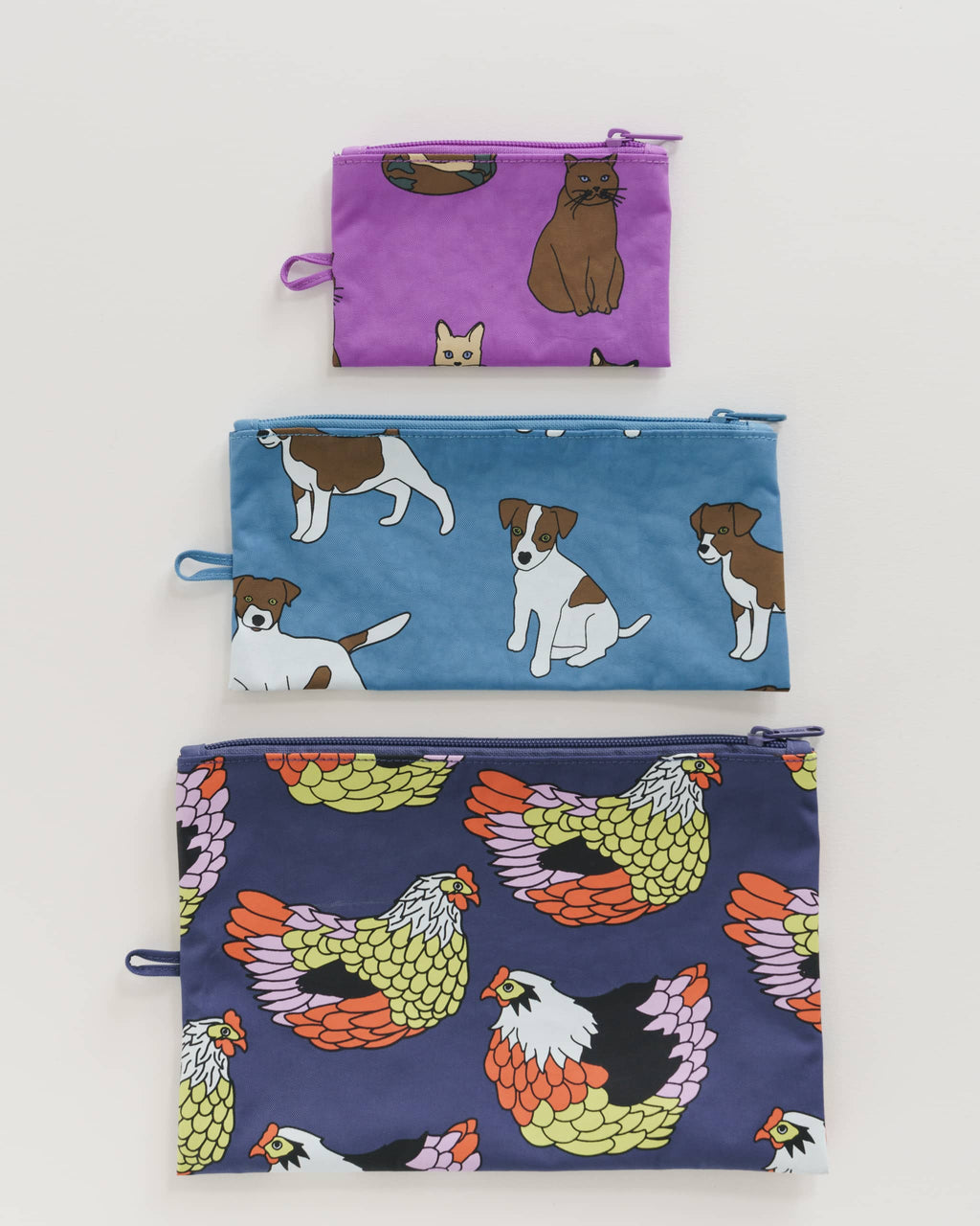 Flat Pouch Set - Garden Pets