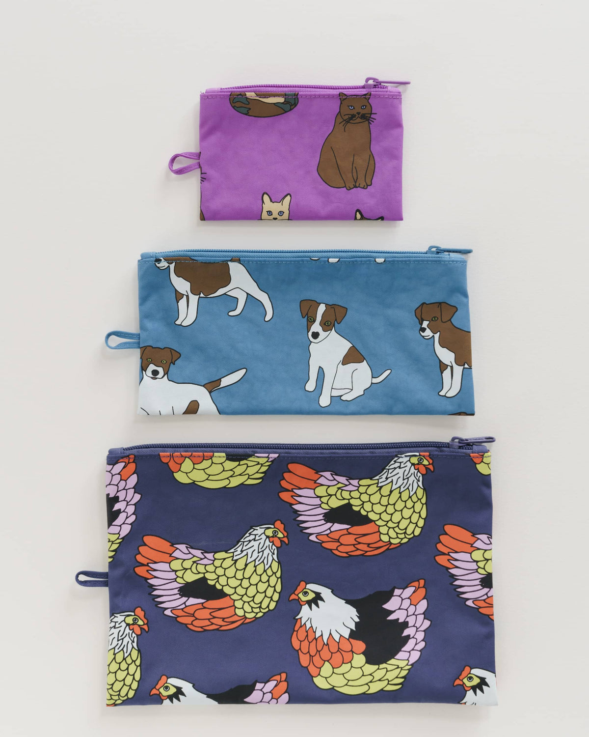 Flat Pouch Set - Garden Pets