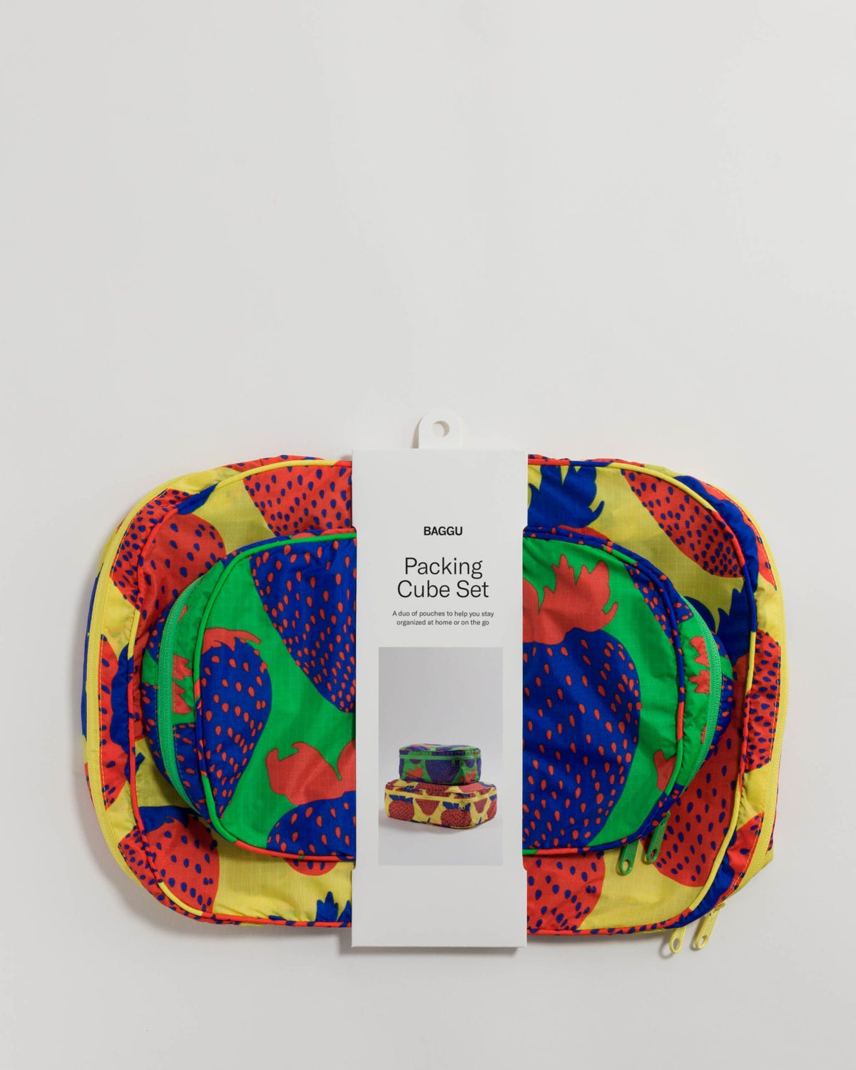 Packing Cube Set - Electric Strawberries