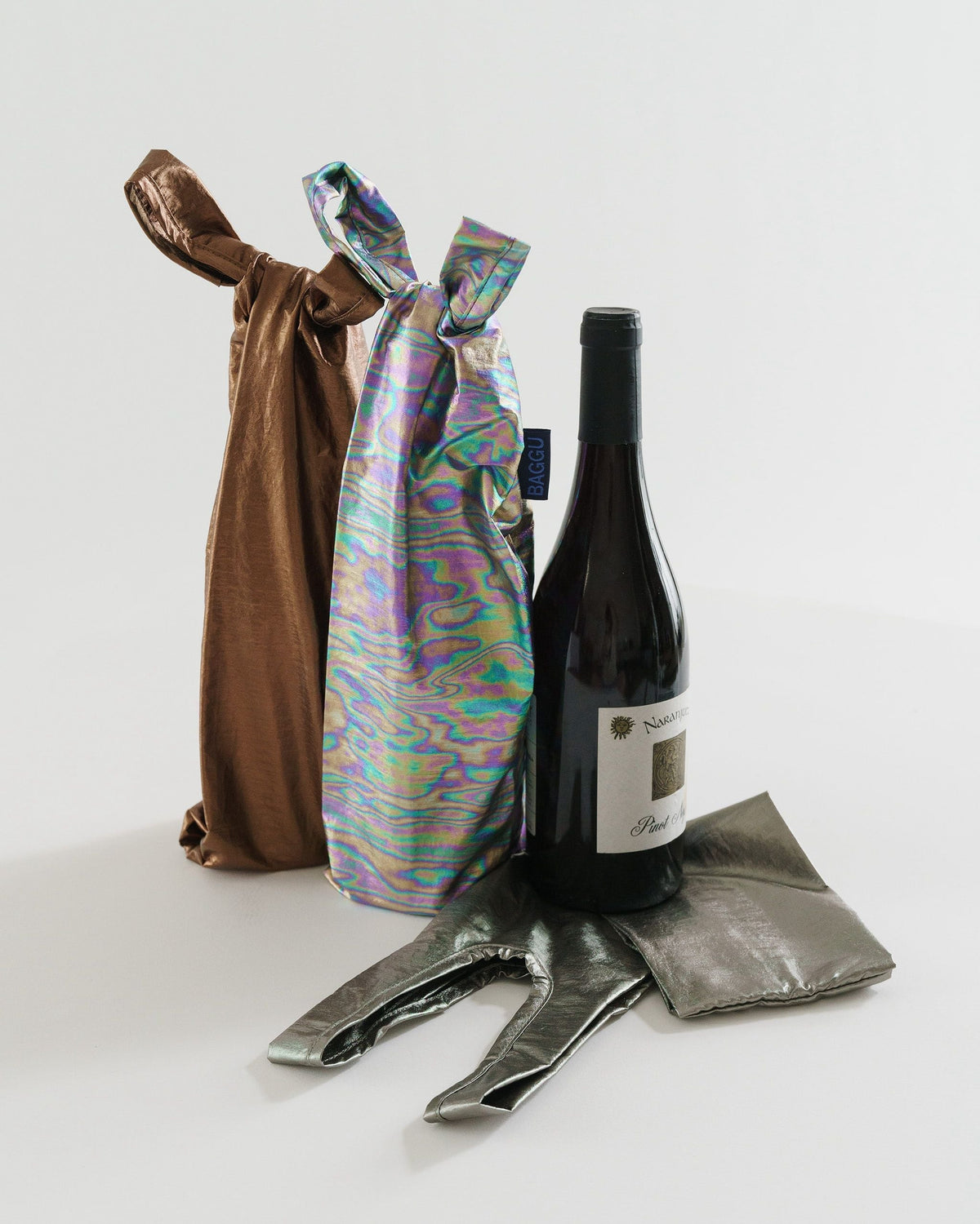 Wine Baggu Set of 3 - Dark Metallics