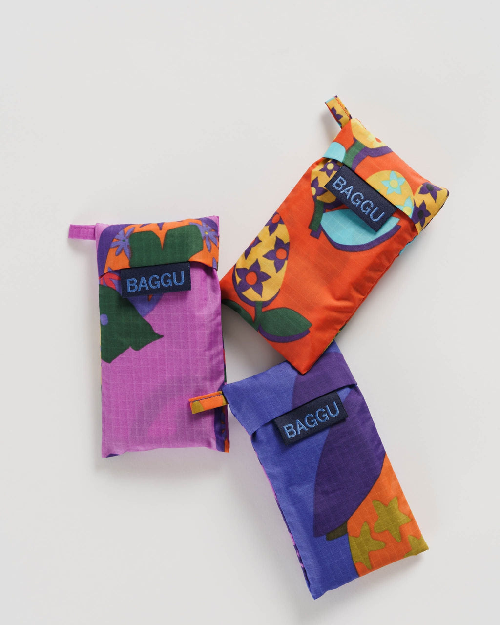 Wine Baggu Set of 3 - Collaged Fruit
