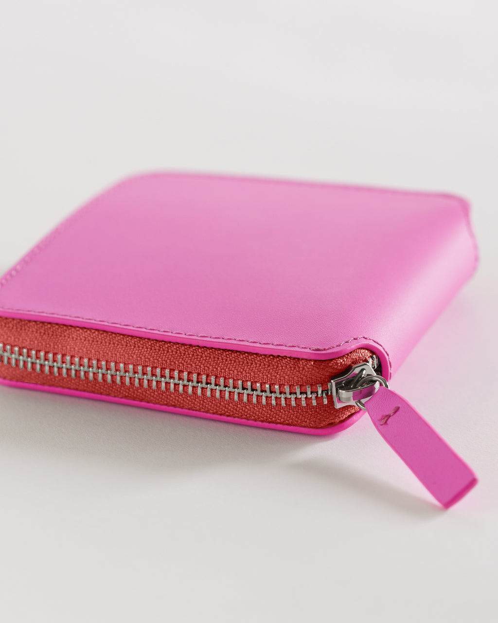 Square Wallet - Bright Pink