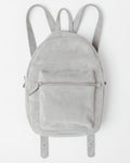 Leather Backpack - Grey Suede