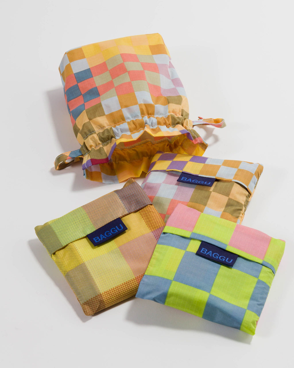 Standard Baggu Set of 3 - Checks-On-Checks
