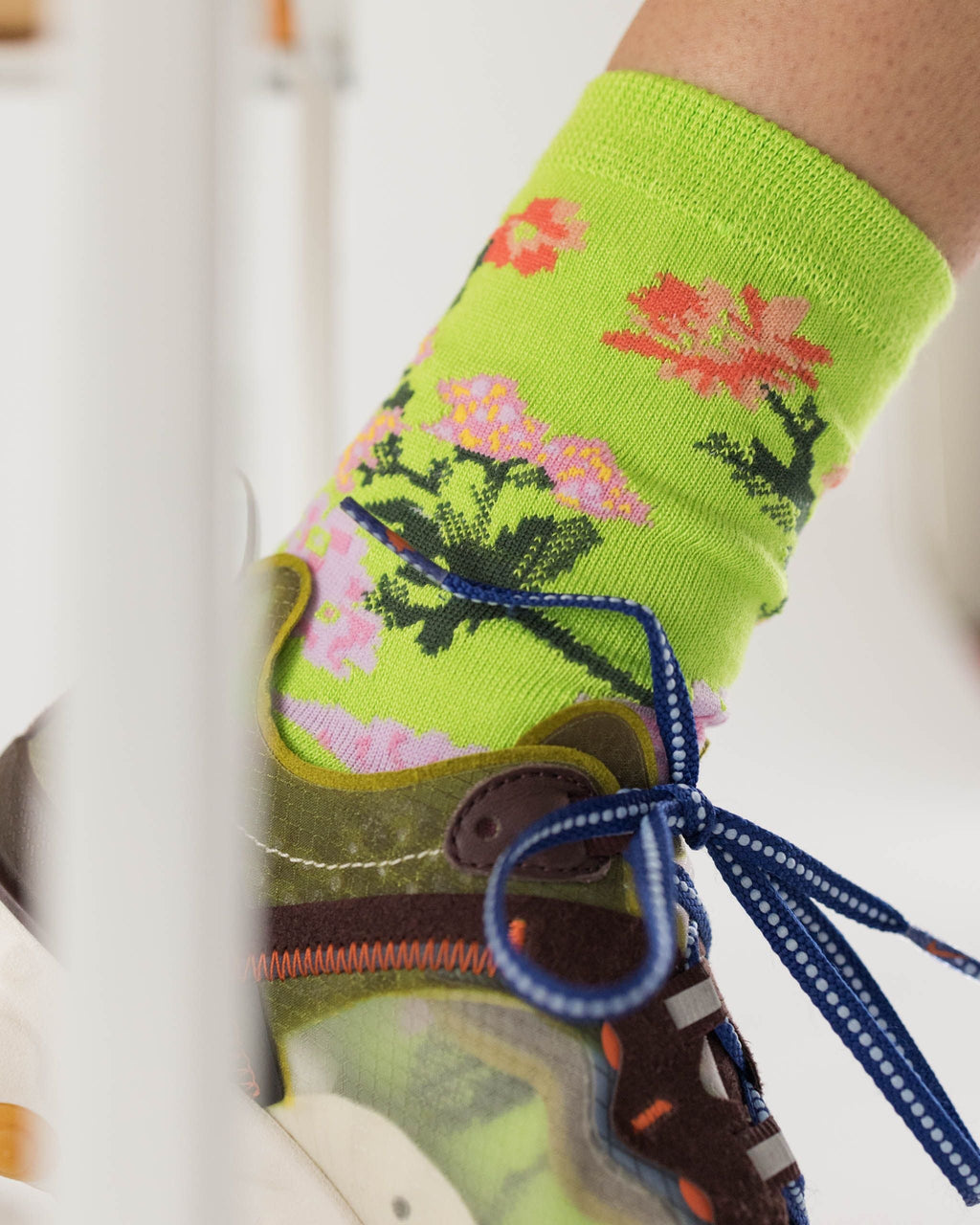 Crew Sock - Lime Rose