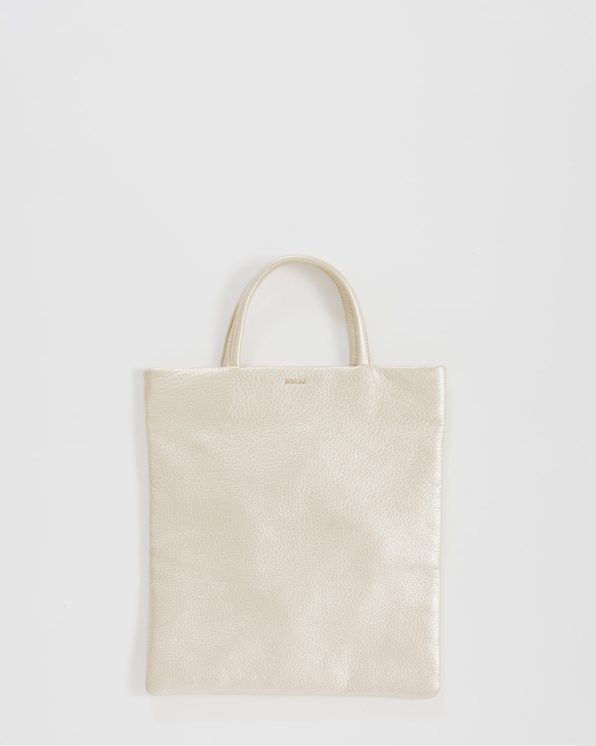 Mini Flat Tote - Platinum