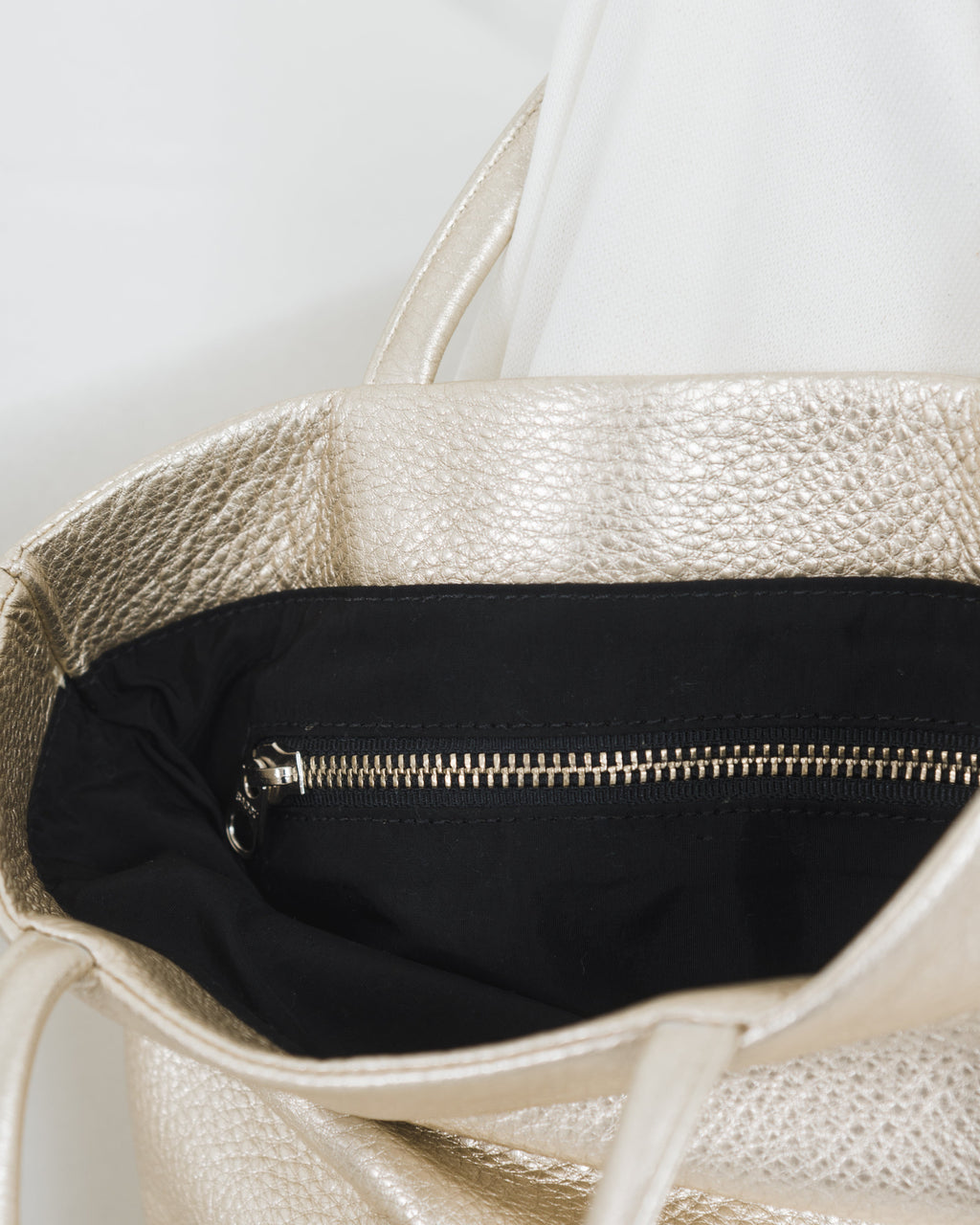 Mini Flat Tote - Platinum