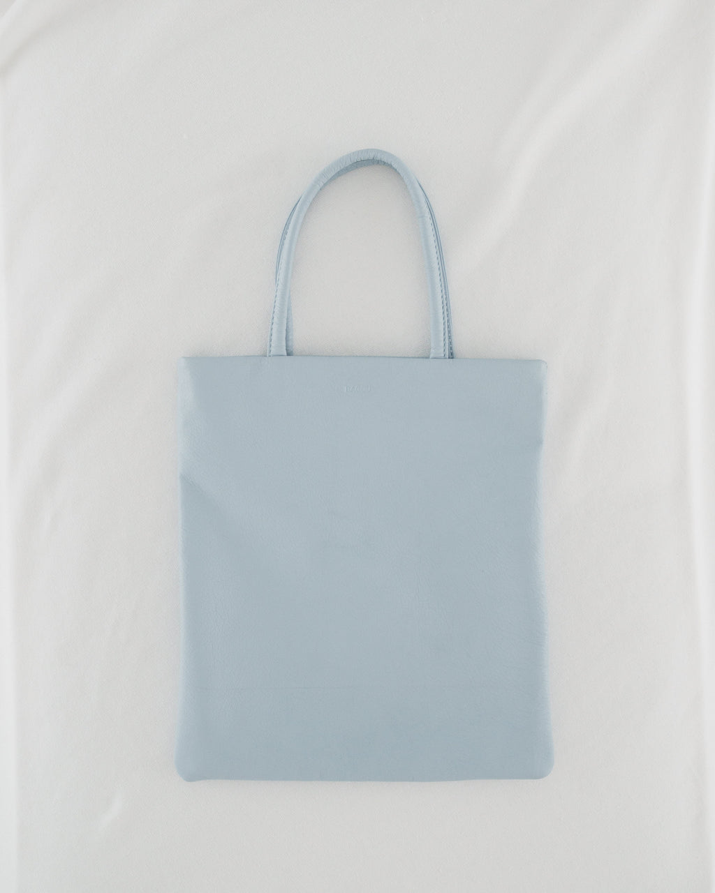 Mini Flat Tote - Soft Blue
