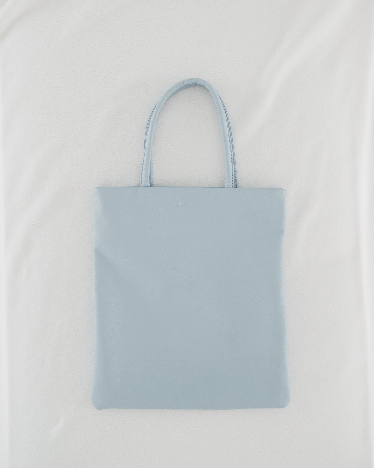 Mini Flat Tote - Soft Blue