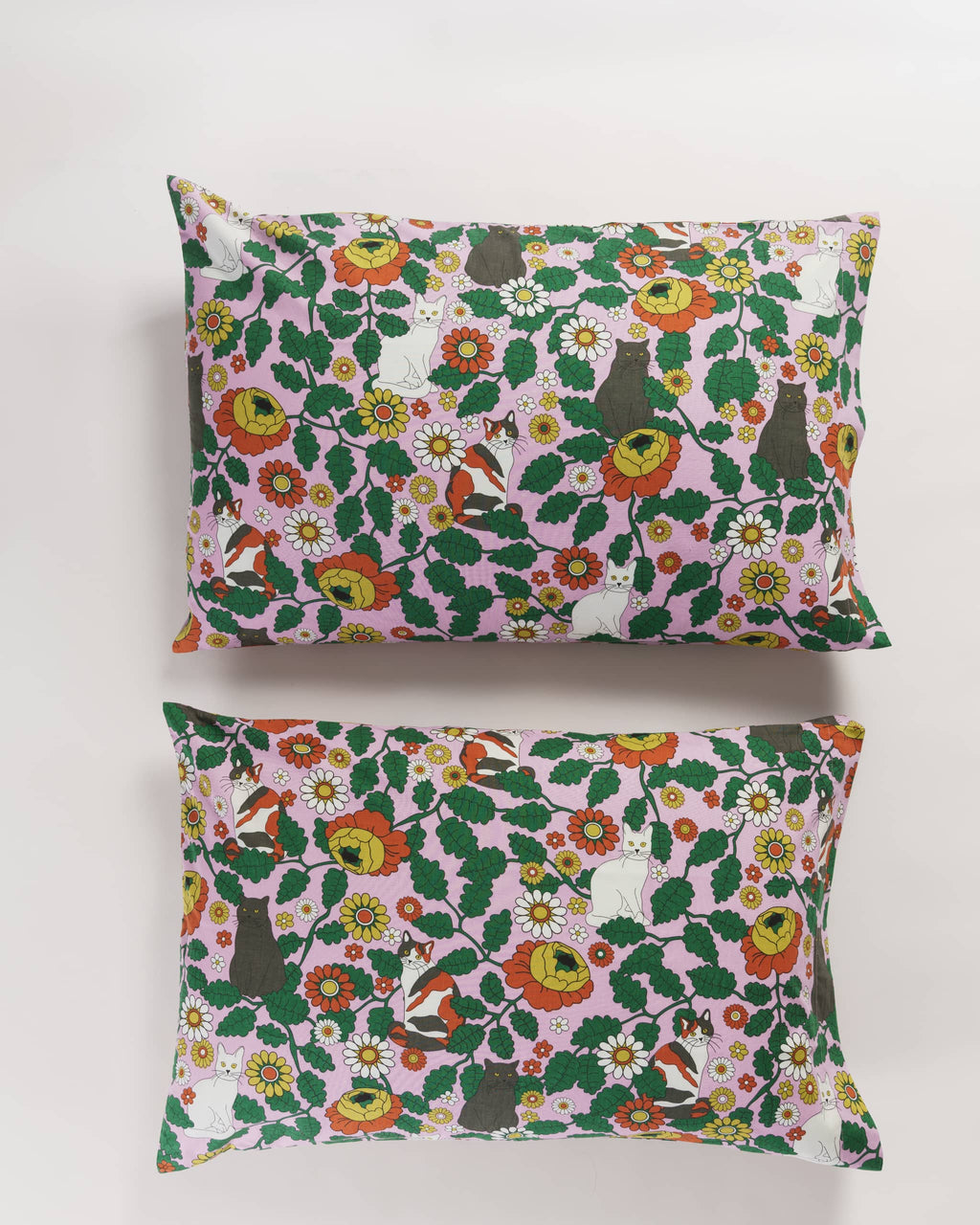 Pillow Case Set of 2 - Daisy Cat