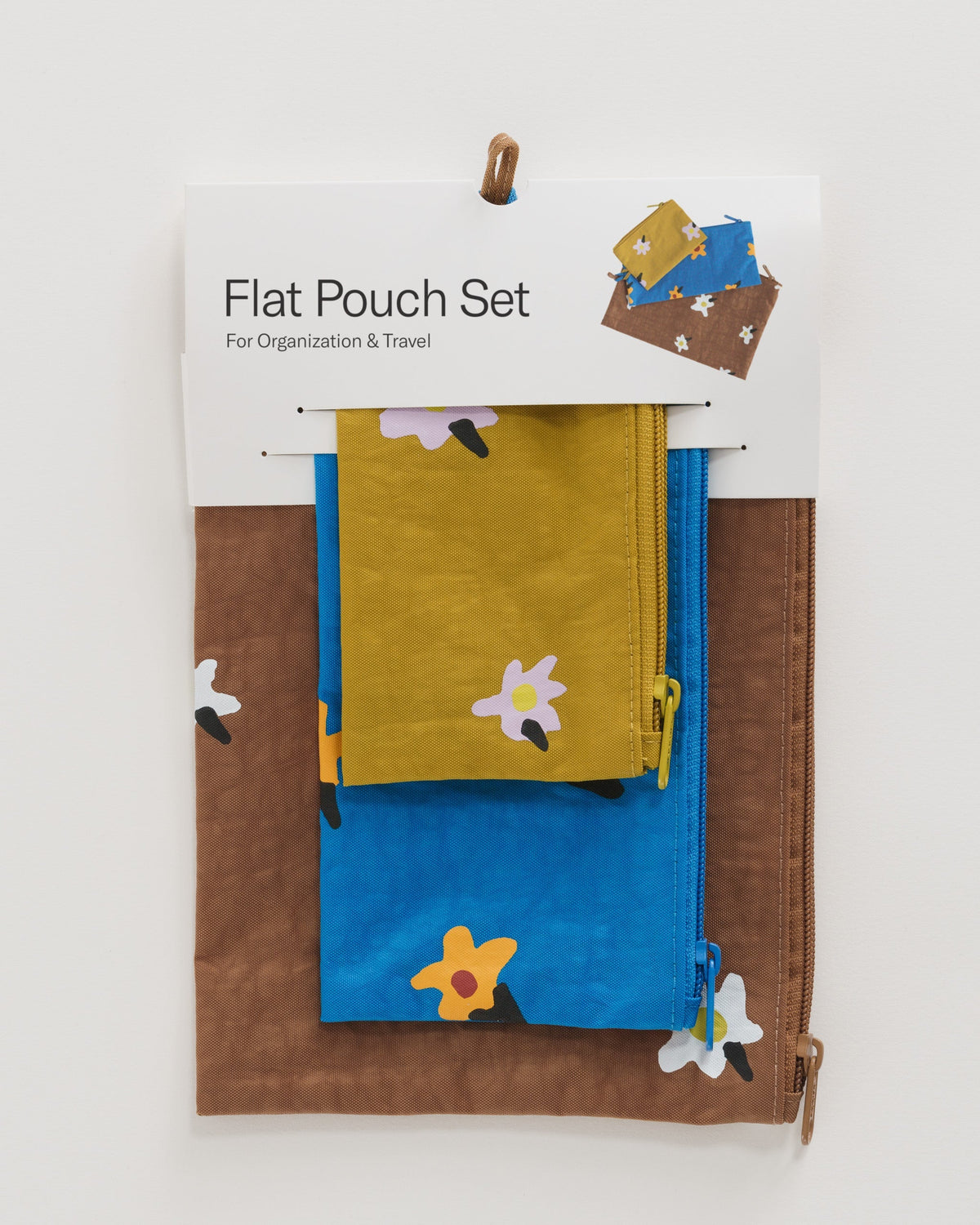 Flat Pouch Set - Painted Daisies