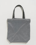 Ripstop Tote - Black and White Stripe