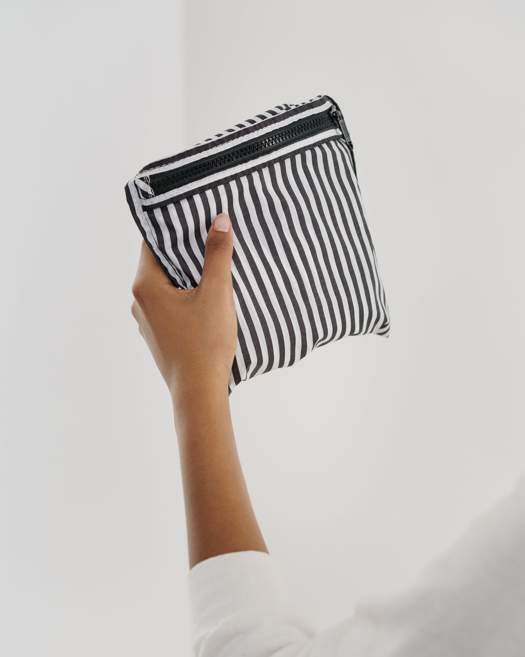 Ripstop Tote - Black and White Stripe