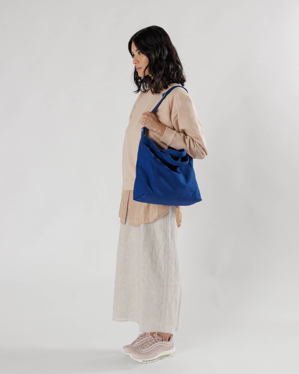Horizontal Zip Duck Bag - Marine Blue