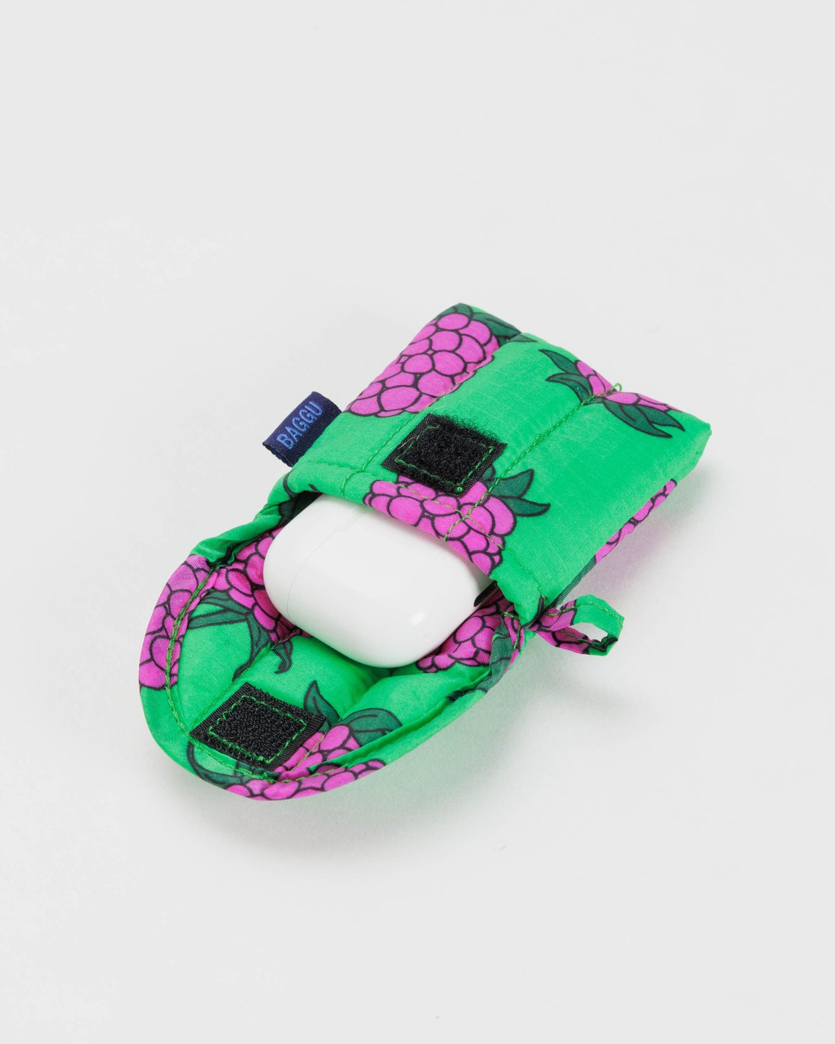 Puffy Earbuds Case - Green Raspberry