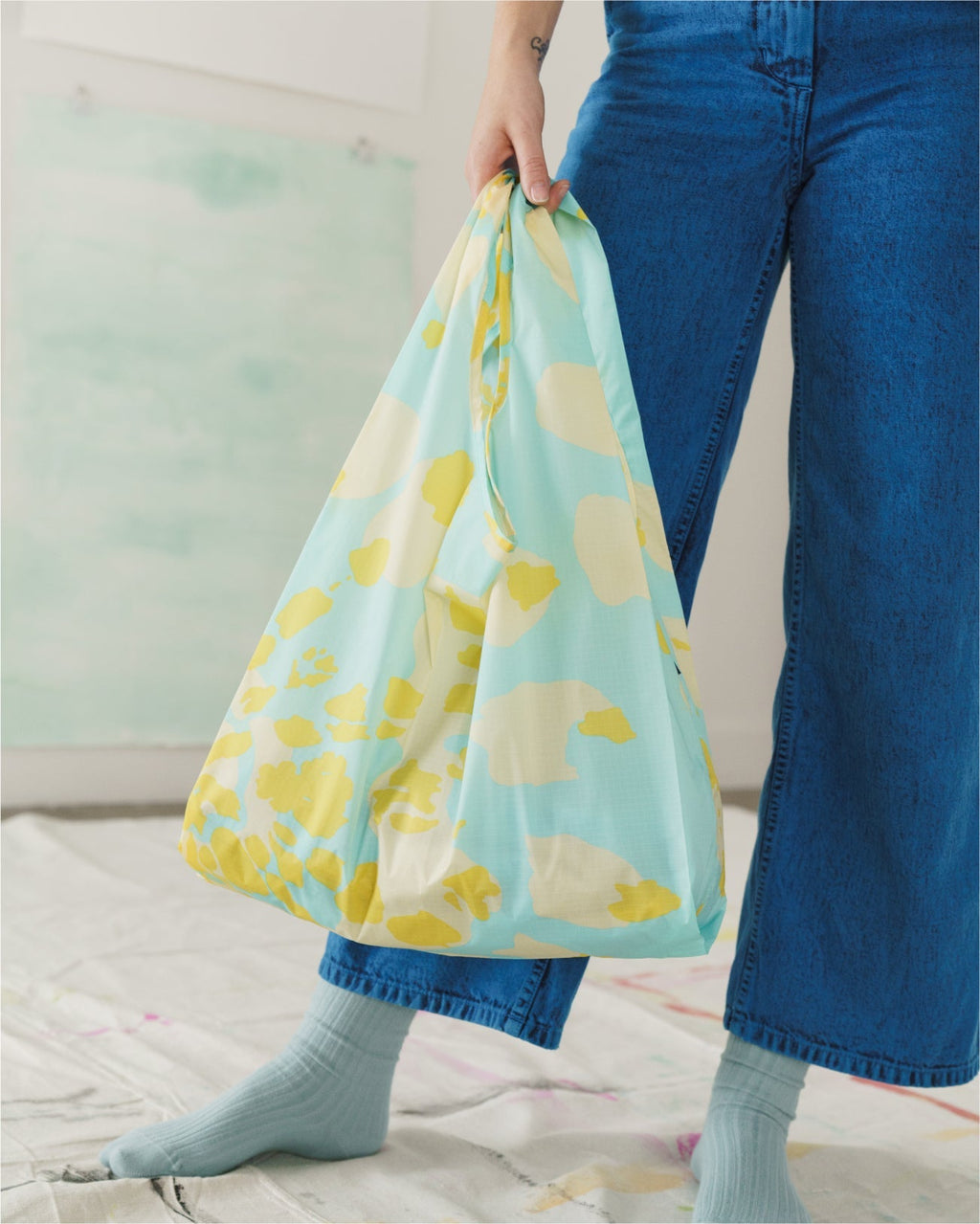 Standard Baggu - Tie Dye Aqua