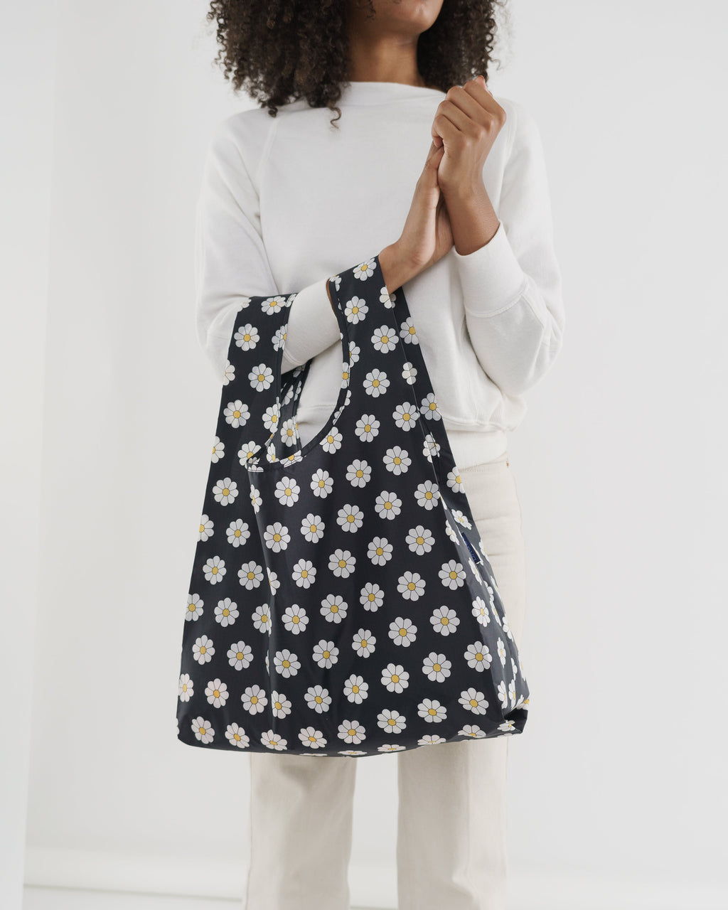 Standard Baggu - Black Daisy