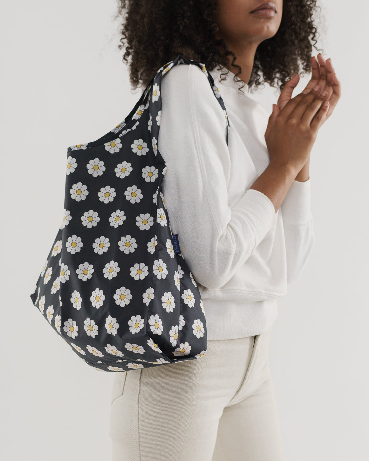 Standard Baggu - Black Daisy