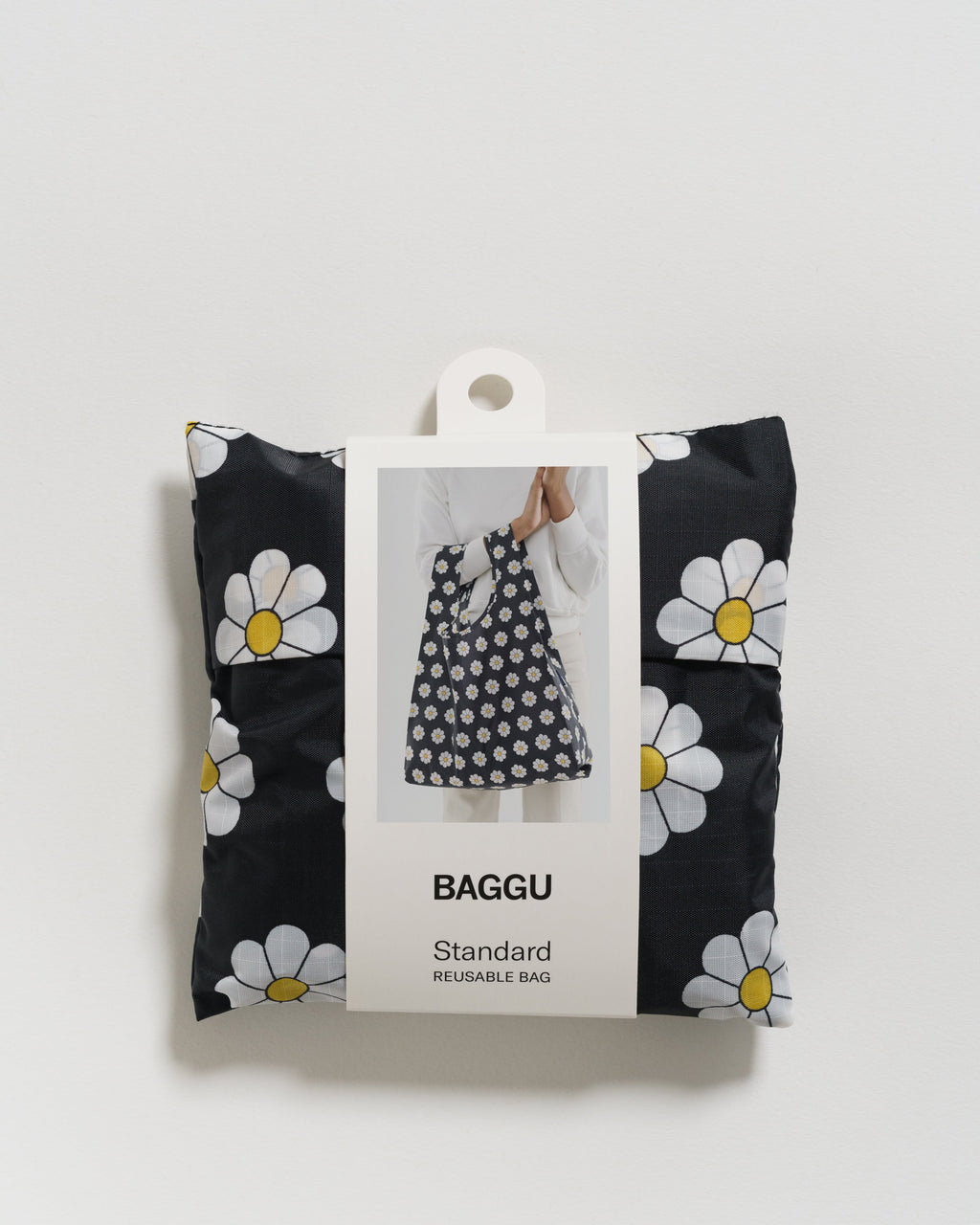Standard Baggu - Black Daisy