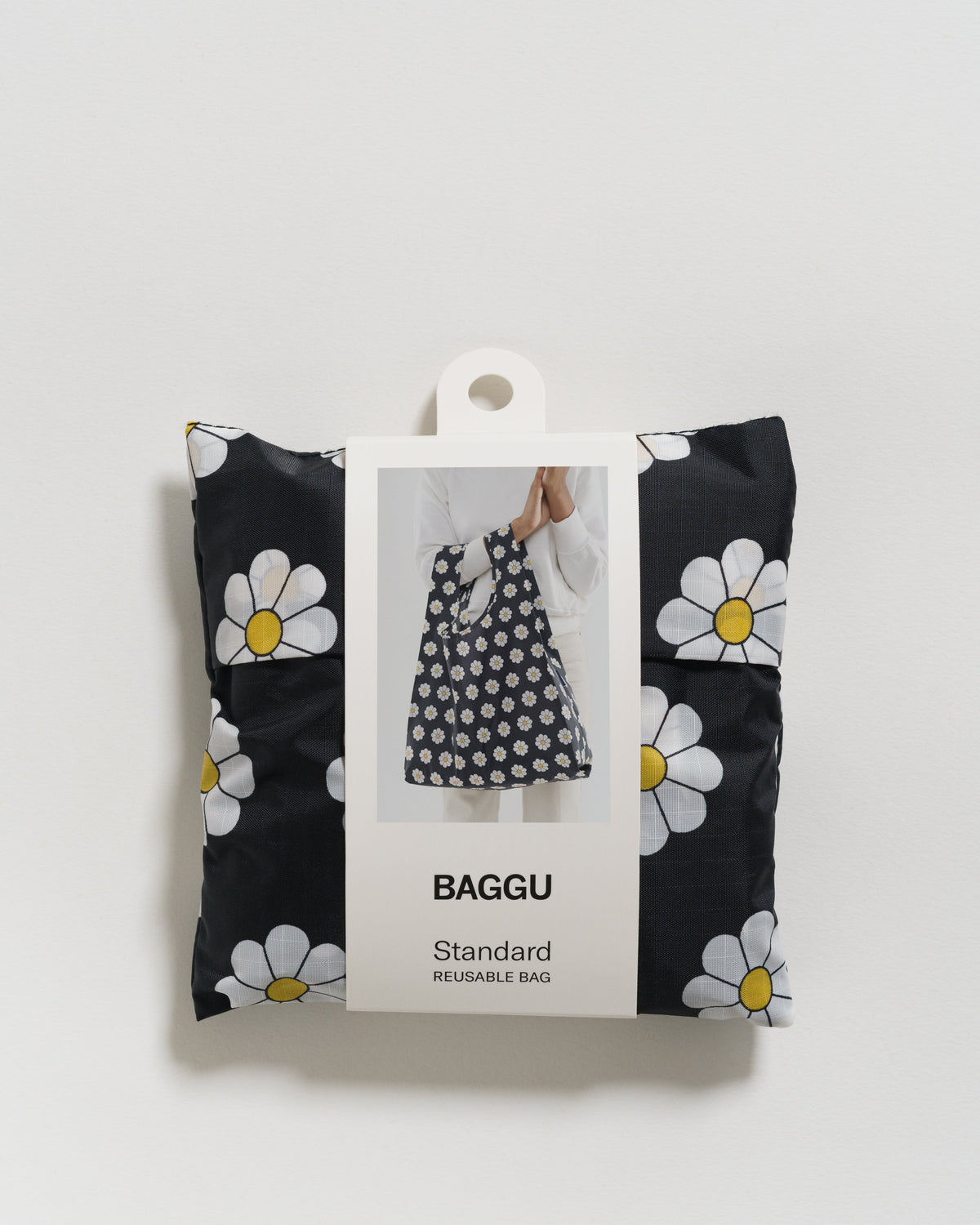 Standard Baggu - Black Daisy
