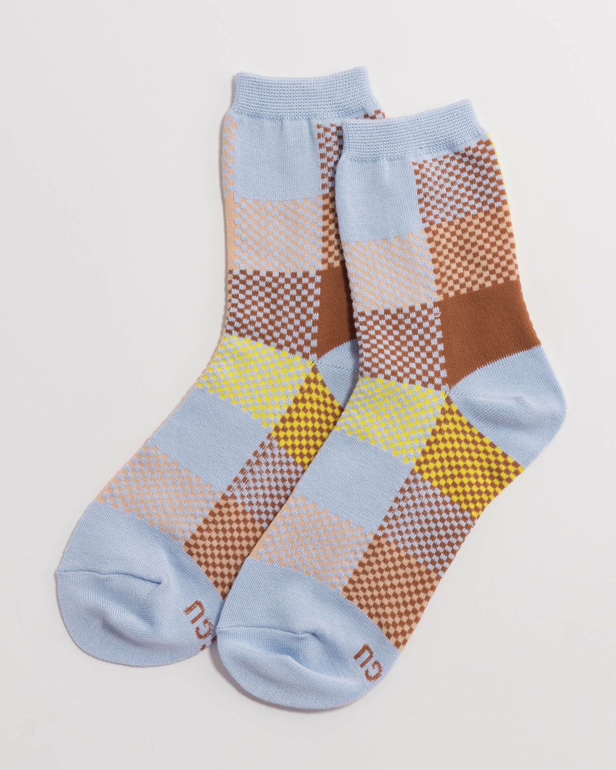 Crew Sock - Blue Madras