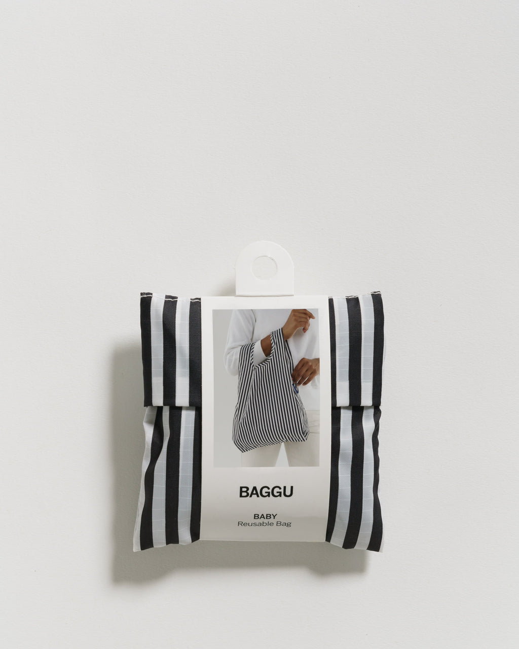 Baby Baggu - Black and White Stripe