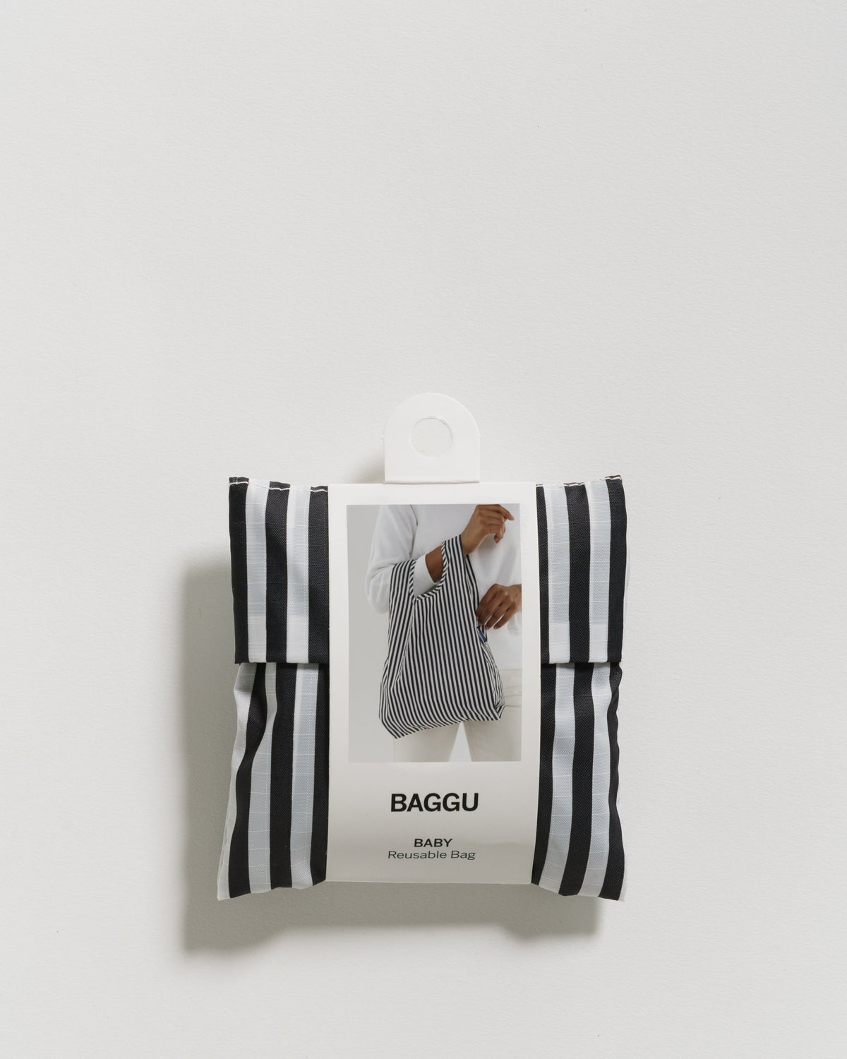 Baby Baggu - Black and White Stripe