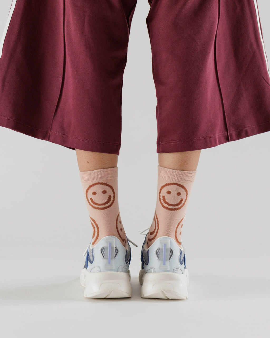 Crew Sock - Peach Happy