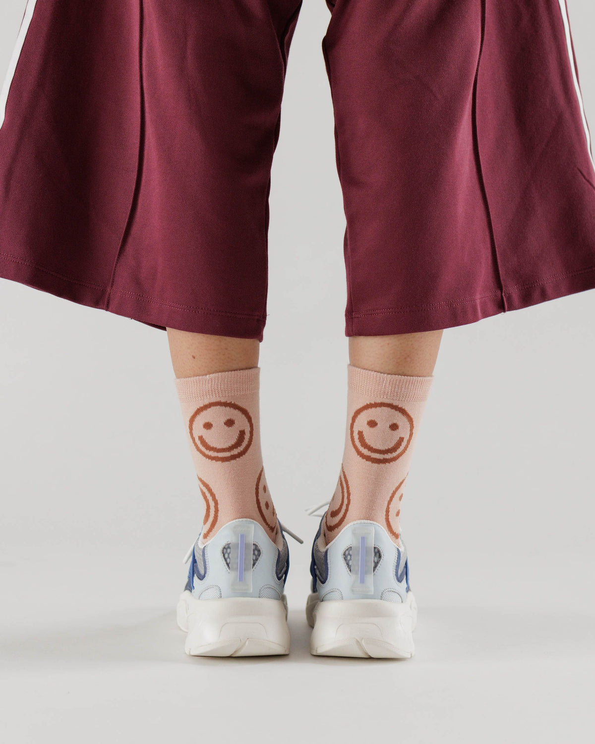 Crew Sock - Peach Happy