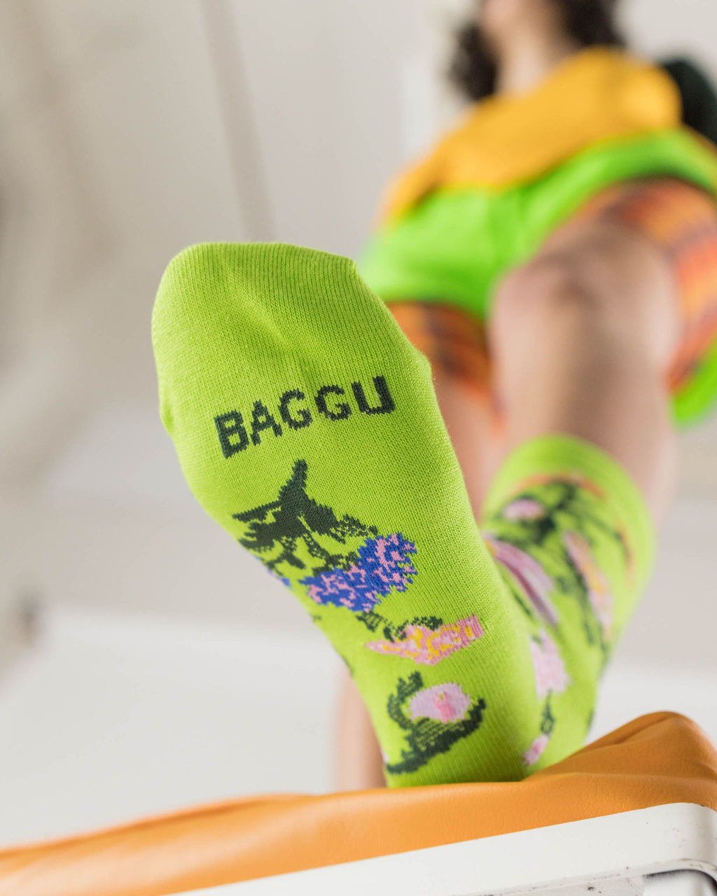 Crew Sock - Lime Rose