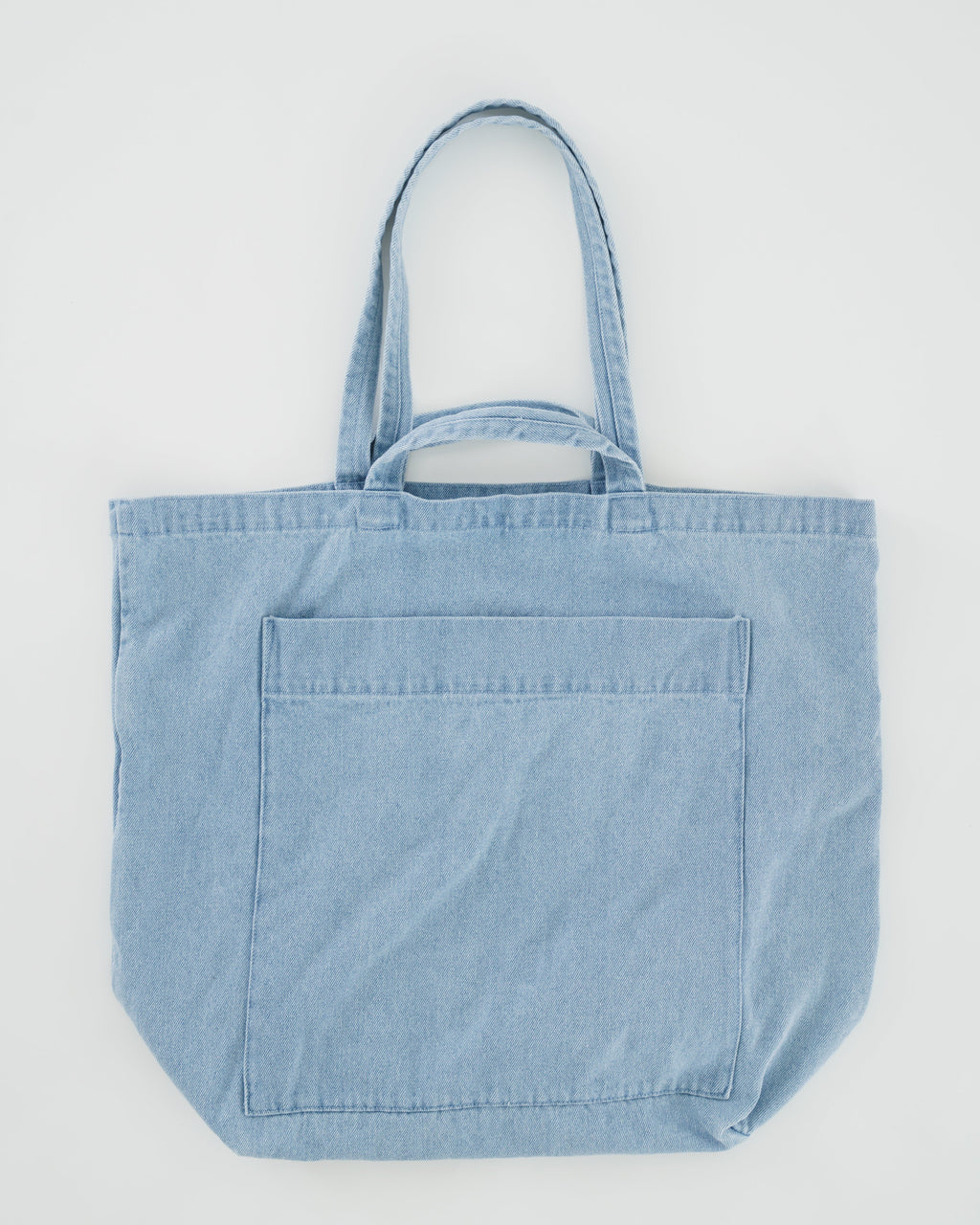 Giant Pocket Tote - Light Denim