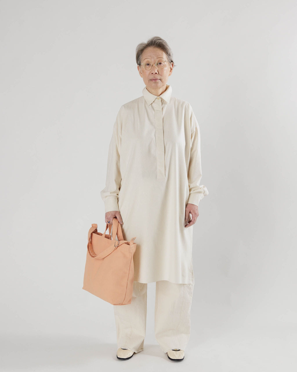 Horizontal Duck Bag - Bisque