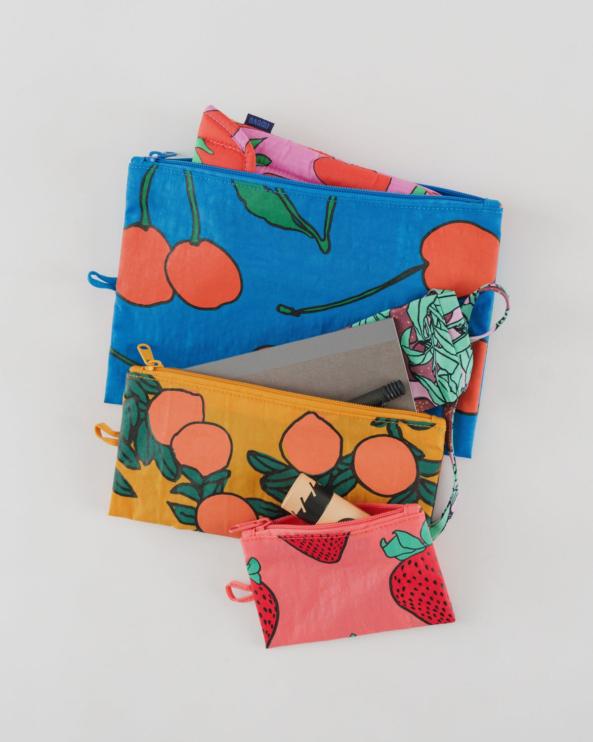 Flat Pouch Set - Backyard Fruit