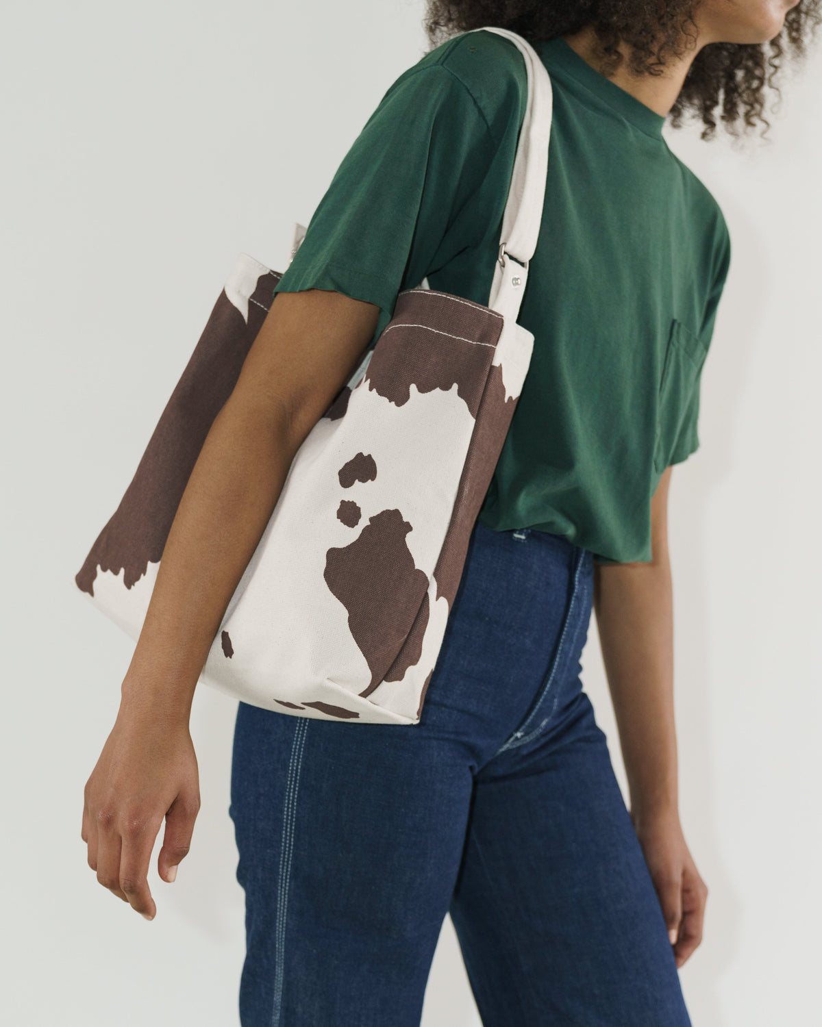 Horizontal Duck Bag - Brown Cow