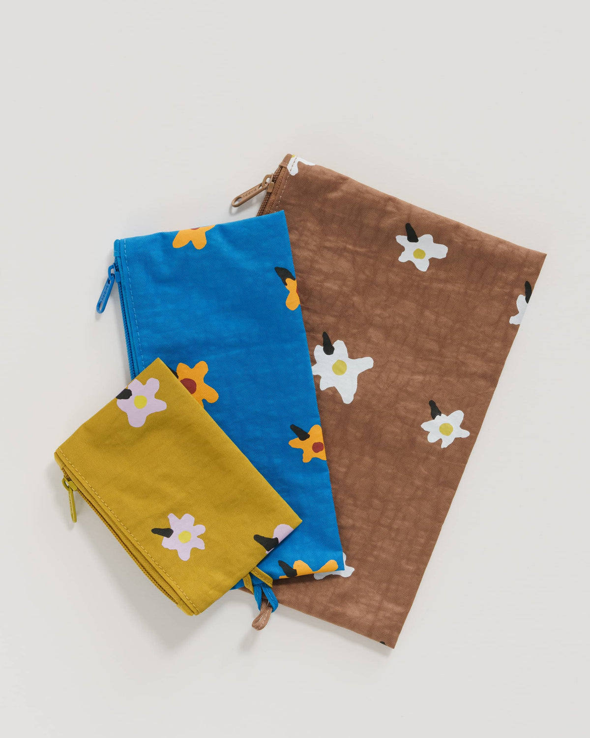 Flat Pouch Set - Painted Daisies