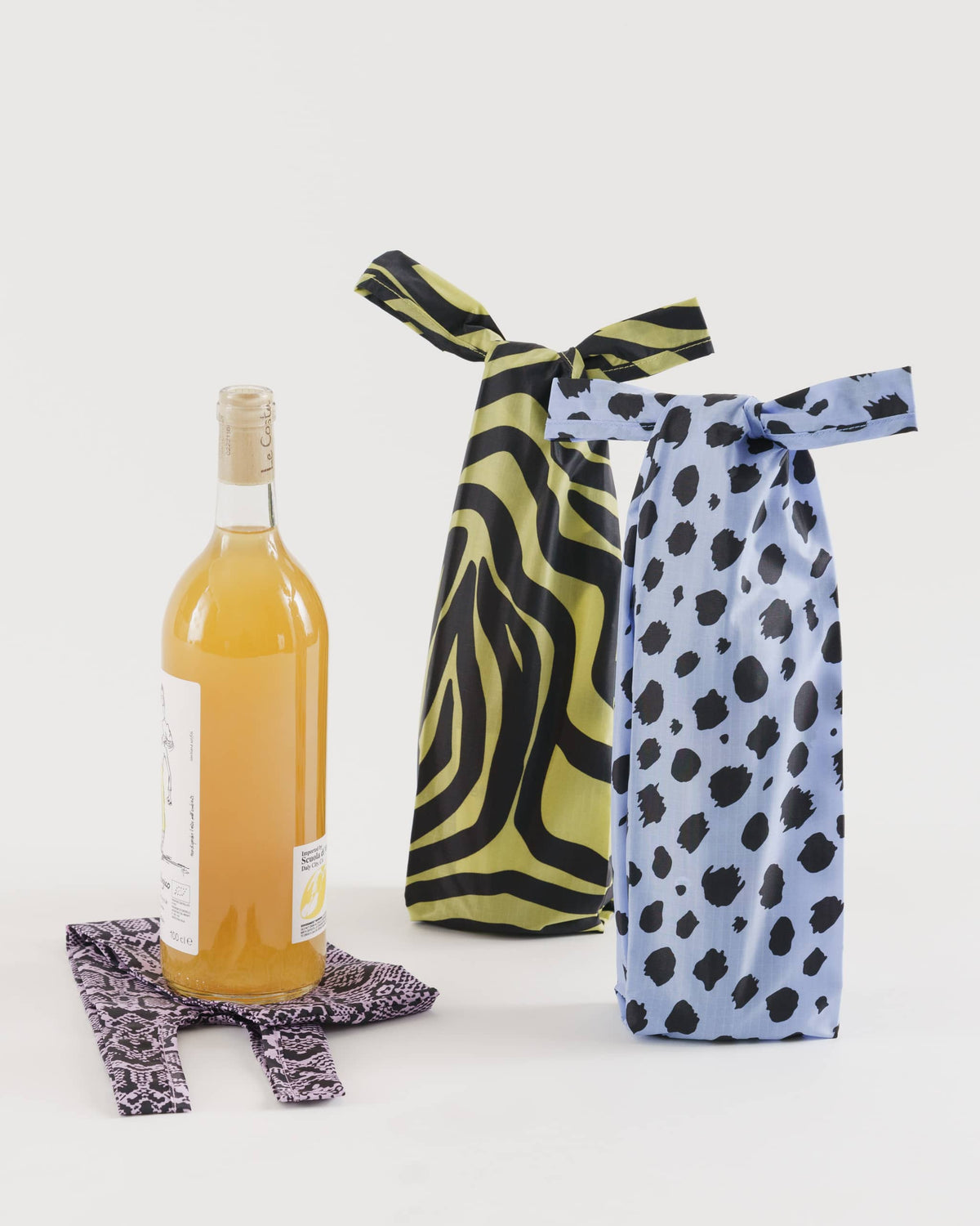 Wine Baggu Set of 3 - Animal Print