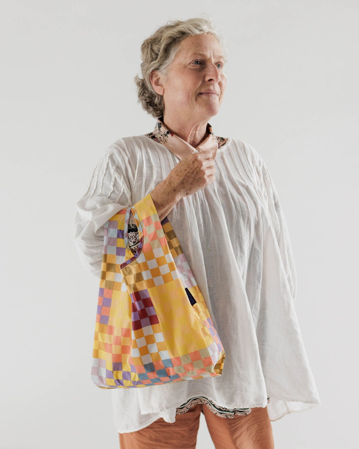 Baby Baggu - Medium Check Multi
