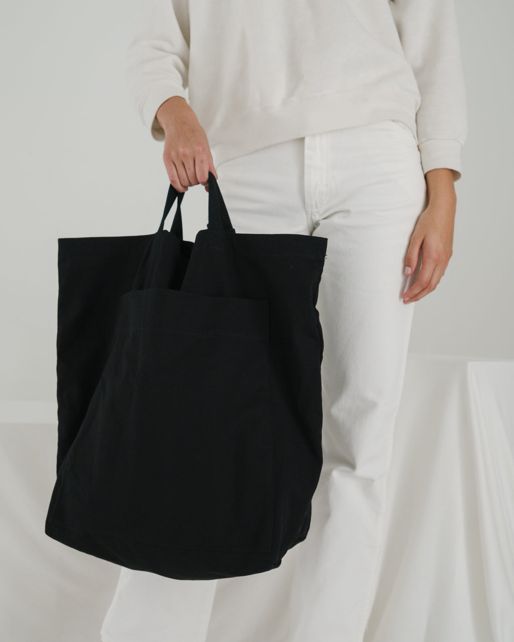 Giant Pocket Tote - Black