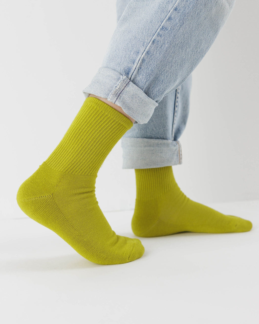 Ribbed Sock - Citron
