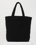 Quilted Pocket Tote - Black