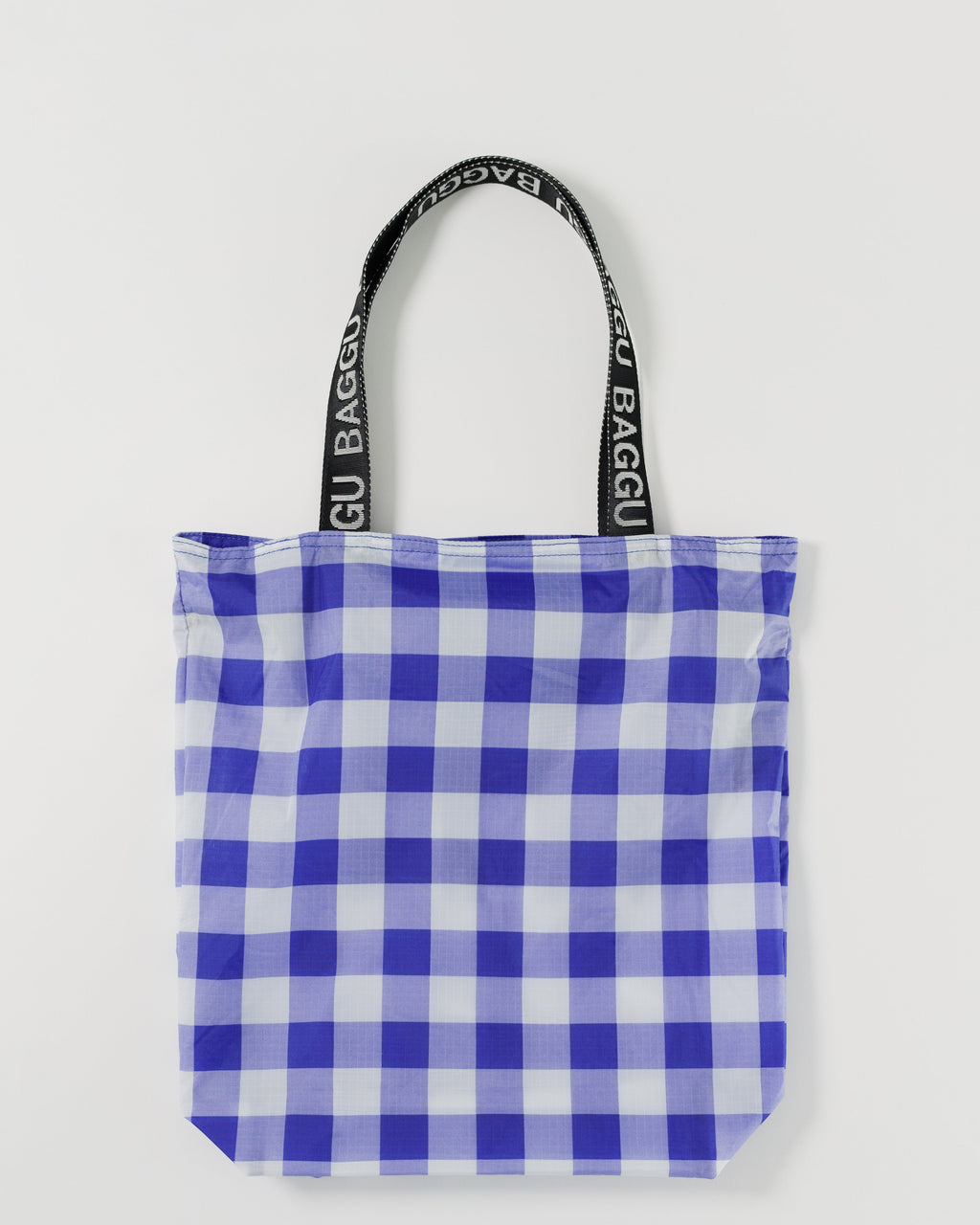 Ripstop Tote - Big Check Blue