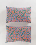 Pillow Case Set of 2 - Red Calico Floral