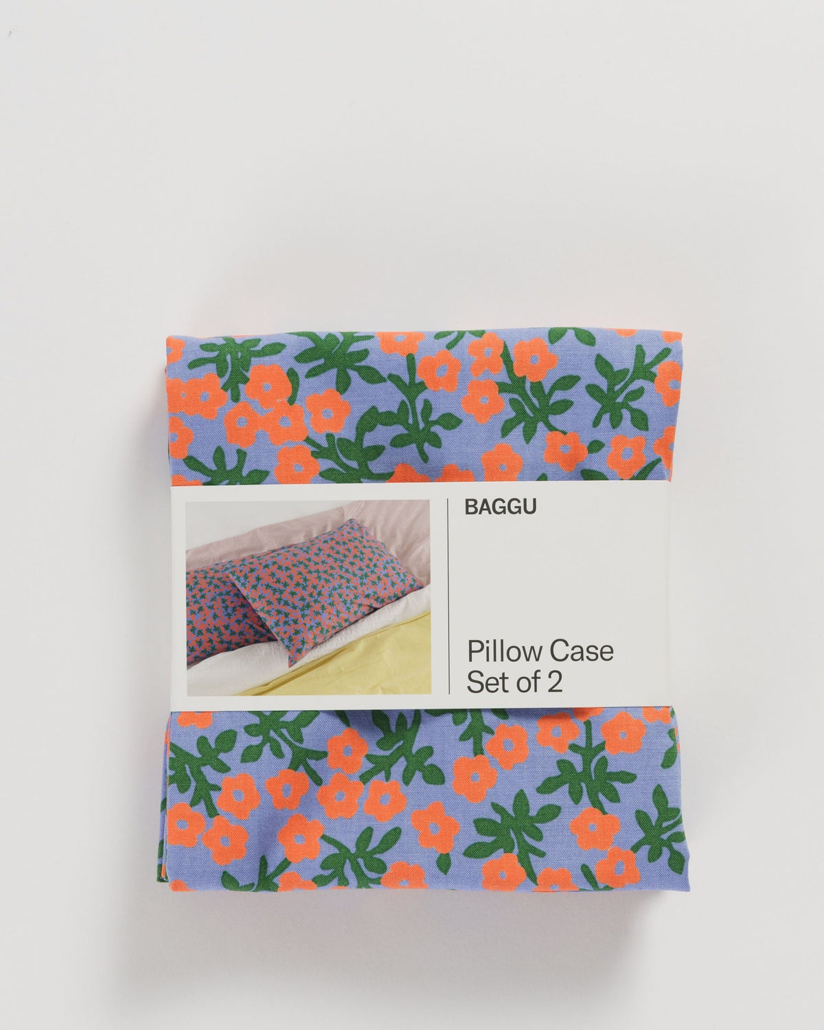 Pillow Case Set of 2 - Red Calico Floral