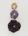 Scrunchie Set of 3 - Trippy Checkers