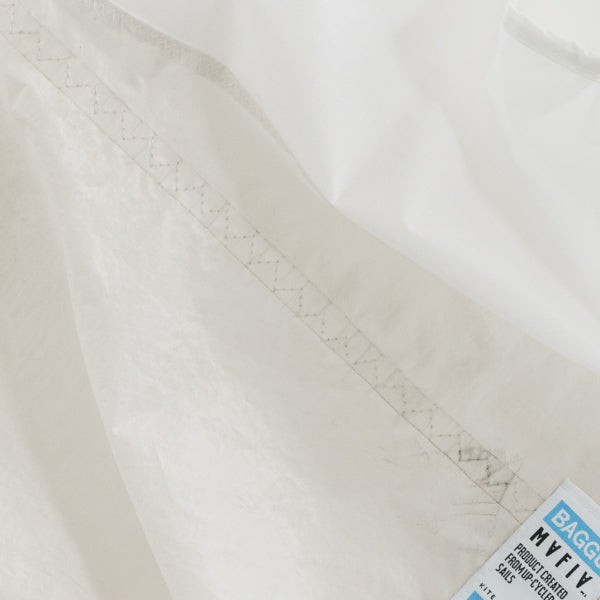 Upcycled Baggu - White Sail
